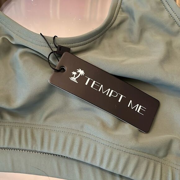 NWT Tempt Me Olive Bikini Set - Picture 2 of 8